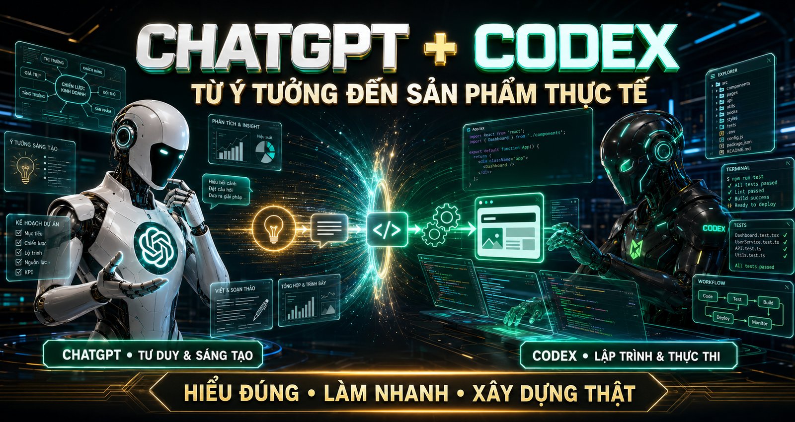 ChatGPT + Codex, từ ý tưởng đến sản phẩm thực tế