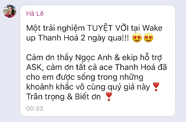 Cảm nhận học viên WAKE UP