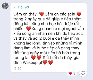 Cảm nhận học viên WAKE UP