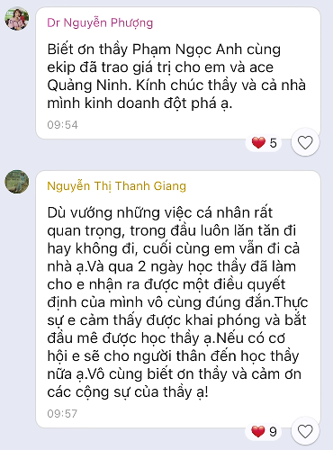 Cảm nhận học viên WAKE UP