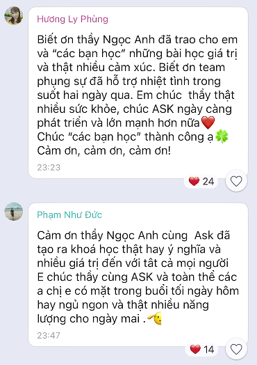 Cảm nhận học viên WAKE UP